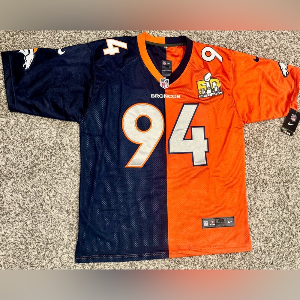 NWT-Special Edition-Demarcus Ware #94 NFL Denver Broncos Super Bowl 50 Jersey-46